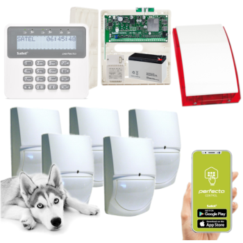 ZESTAW ALARMOWY SATEL PERFECTA 32-WRL LTE SET-A 5 CZUJEK SWAN QUAD PRF-LCD SYRENA SP-4001R